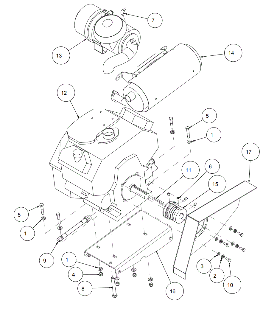 Section 08 Diagram and Parts List for MK-2424HSP 170955 MK Diamond Concrete Saw